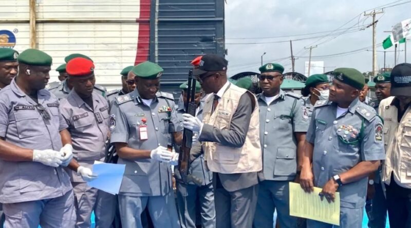 Customs Confiscates 15 Rifles, 4,841 Ammunition Rounds, And Drones Near Ogun Border