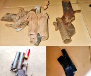 Enugu Police Arrest Two Suspects, Recover Locally Made Firearms, Incriminating Exhibits