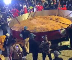 Hilda Baci Completes GWR Jollof Rice Cooking Attempt , Awaits Verdict