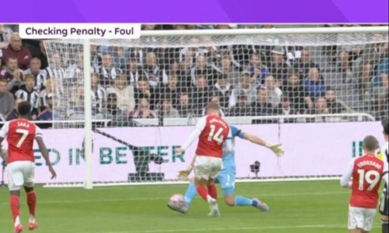 Why VAR Overturns Arsenal’s Early Penalty Call In EPL Clash Against Newcastle
