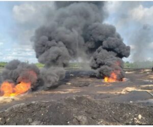 Nigerian Navy Dismantles Six Illegal Oil Refining Sites, Seizes 11,500ltrs Of Stolen Crude In Delta
