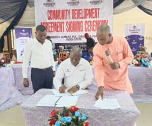 Dangote Cement Obajana, Jakura Community Seal Dev’t. Pact