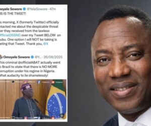 Sowore Sues DSS, Meta, X Over ‘Unconstitutional Censorship’, Seeks Court Order To Stop Deletion Of Posts