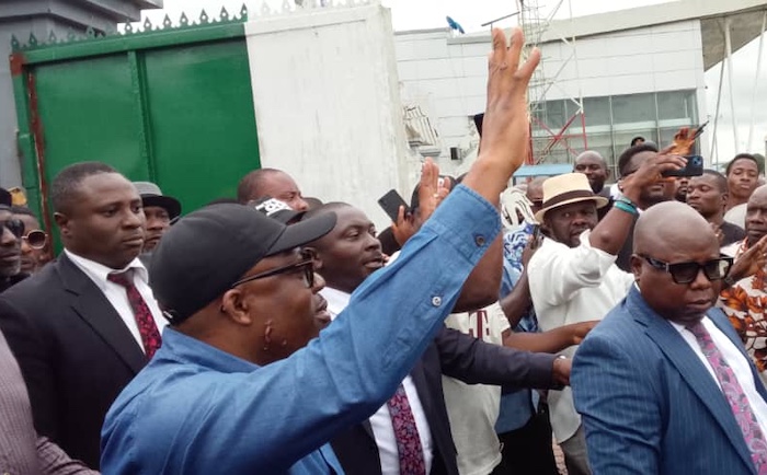 Supporters Celebrate As Fubara Arrives Port Harcourt 