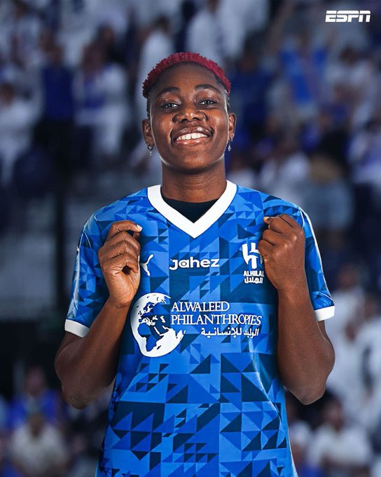 Super Falcons star, Asisat Oshoala completes Al Hilal move on two-yearÂ deal