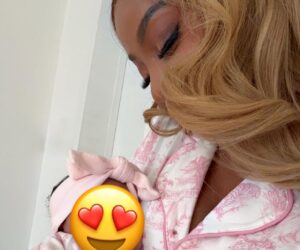 Toke Makinwa shares lovely photo of herself and her daughter, YaYa, twinning in pink attires