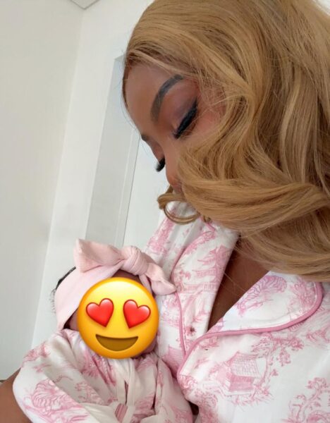 Toke Makinwa shares lovely photo of herself and her daughter, YaYa, twinning in pink attires