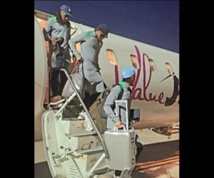 Super Eagles arrive in Bloemfontein ahead of crucial clash against South Africa