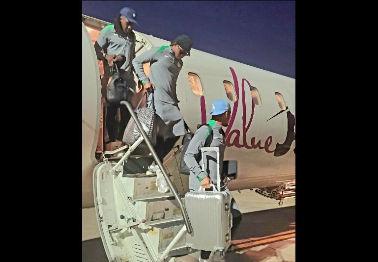 Super Eagles arrive in Bloemfontein ahead of crucial clash against South Africa