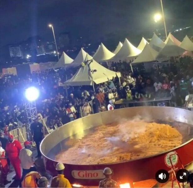 Hilda Baci’s Record-breaking Jollof Rice Ready To Be Served