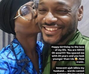Waking up to you every morning is one of the greatest gifts ever- Natasha Idibia celebrates singer 2face Idibia as he turns 50