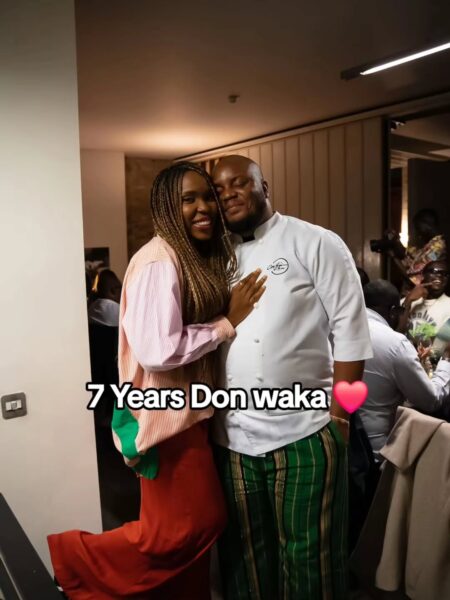 Chef Fregz and actress Lala Akindoju celebrate 7th wedding anniversary