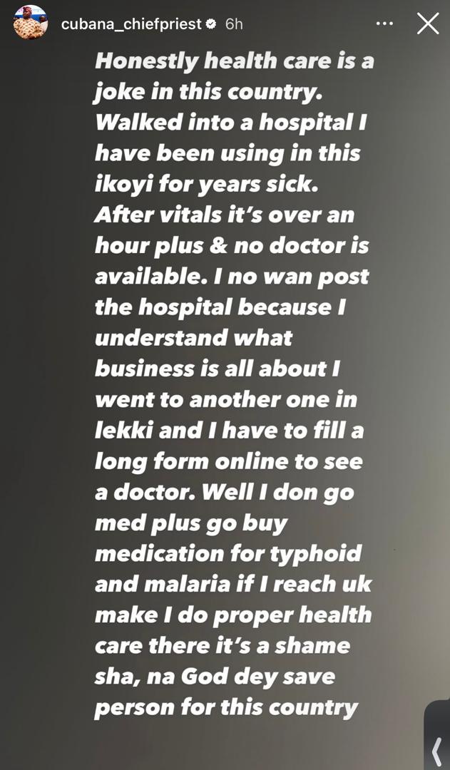 Healthcare is a joke in this country