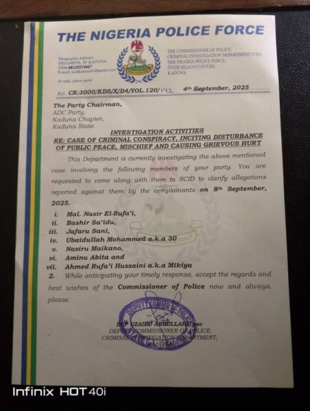 BREAKING: Kaduna Police Summon Ex-Governor El-Rufai, 7 Other ADC Leaders For Questioning