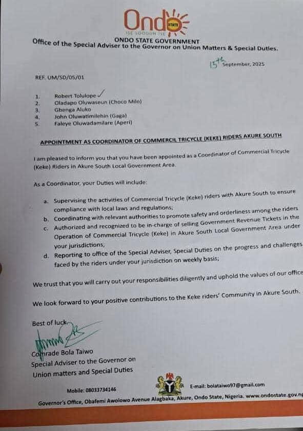 Ondo Appoints Thugs Who Attacked Sowore, Others During June 12 Protest As ‘Keke’ Riders’ Coordinators