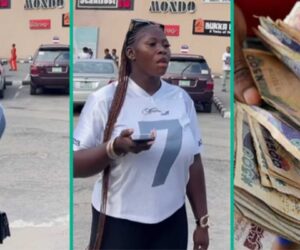 Watch trending video as newlywed couple spend wedding night counting heap of money