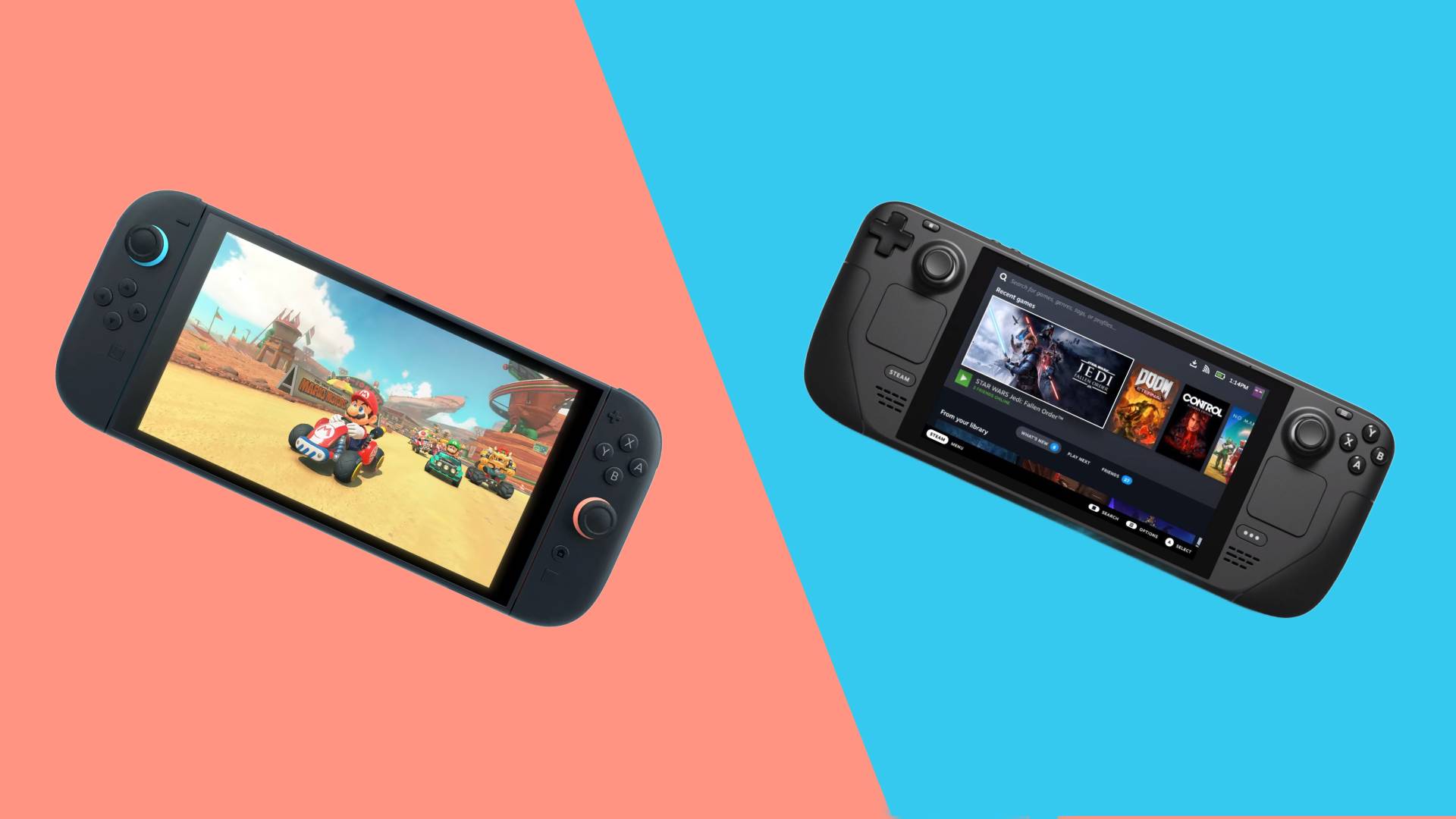 Nintendo Switch 2 vs Steam Deck: I tested these handheld consoles side-by-side to decide which deserves to don the crown
