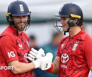 Phil Salt leads England to first T20 win over Ireland in opening match of three-game series