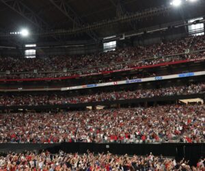 Massive crowd as 200,000 turn up for Charlie Kirk’s memorial in Arizona