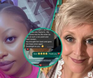 Lady Who Married White Man Displays Unexpected WhatsApp Message His Mother Sent Her in Morning