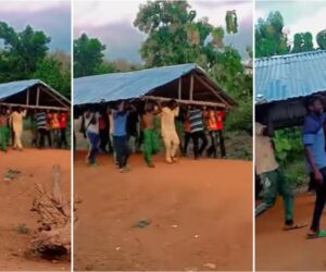 Drama as man removes roof he built for girlfriend’s father after she broke up with him
