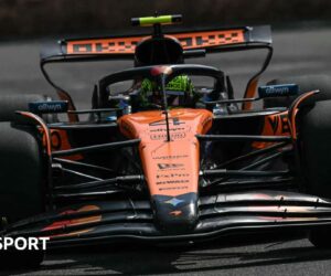 Azerbaijan Grand Prix: Lando Norris heads Oscar Piastri in first practice in Baku