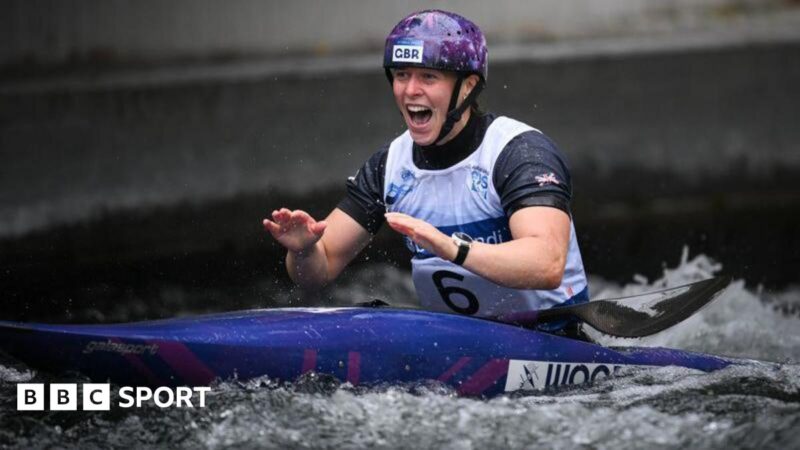 Canoe Slalom World Cup final: GB’s Kimberley Woods takes gold in women’s kayak single (K1)