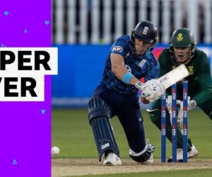 Bethell hits four boundaries in four balls