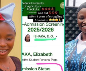 Lady Struggling for 8 Years To Get Admission Finally Gets Admitted Into University, Posts Her Course
