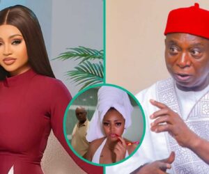 Regina Daniels Shares Early Morning Clip of Ned Nwoko in Restroom, Slams Critics: “So Disrespectful”