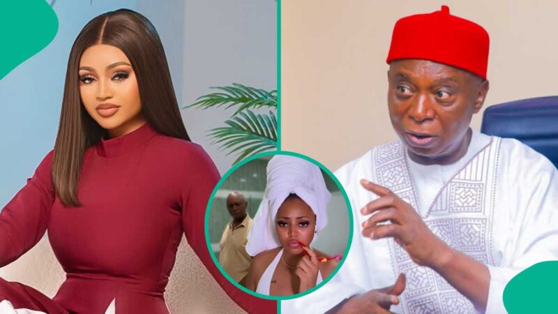 Regina Daniels Shares Early Morning Clip of Ned Nwoko in Restroom, Slams Critics: “So Disrespectful”