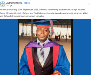 Unknown assailants behead pastor in Delta community