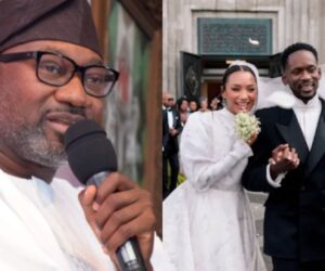 When we had Temi, I was busy looking for money – Otedola’s emotional speech at daughter’s wedding