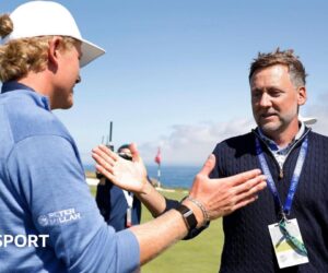 Walker Cup: Great Britain & Ireland trail US by a point after day one