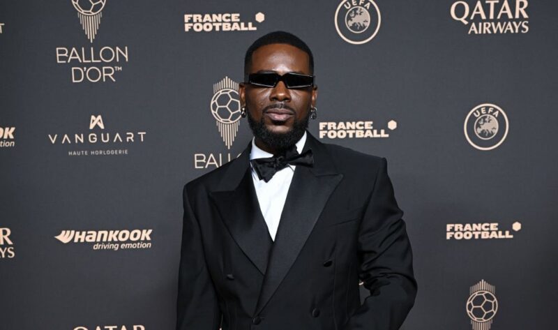 Afrobeats is represented as Adekunle Gold attends the 2025 Ballon d'Or ceremony