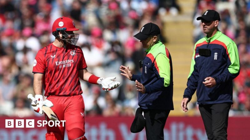 Lancashire: Red Rose complain to ECB about Liam Livingstone dismissal and condemn online reaction