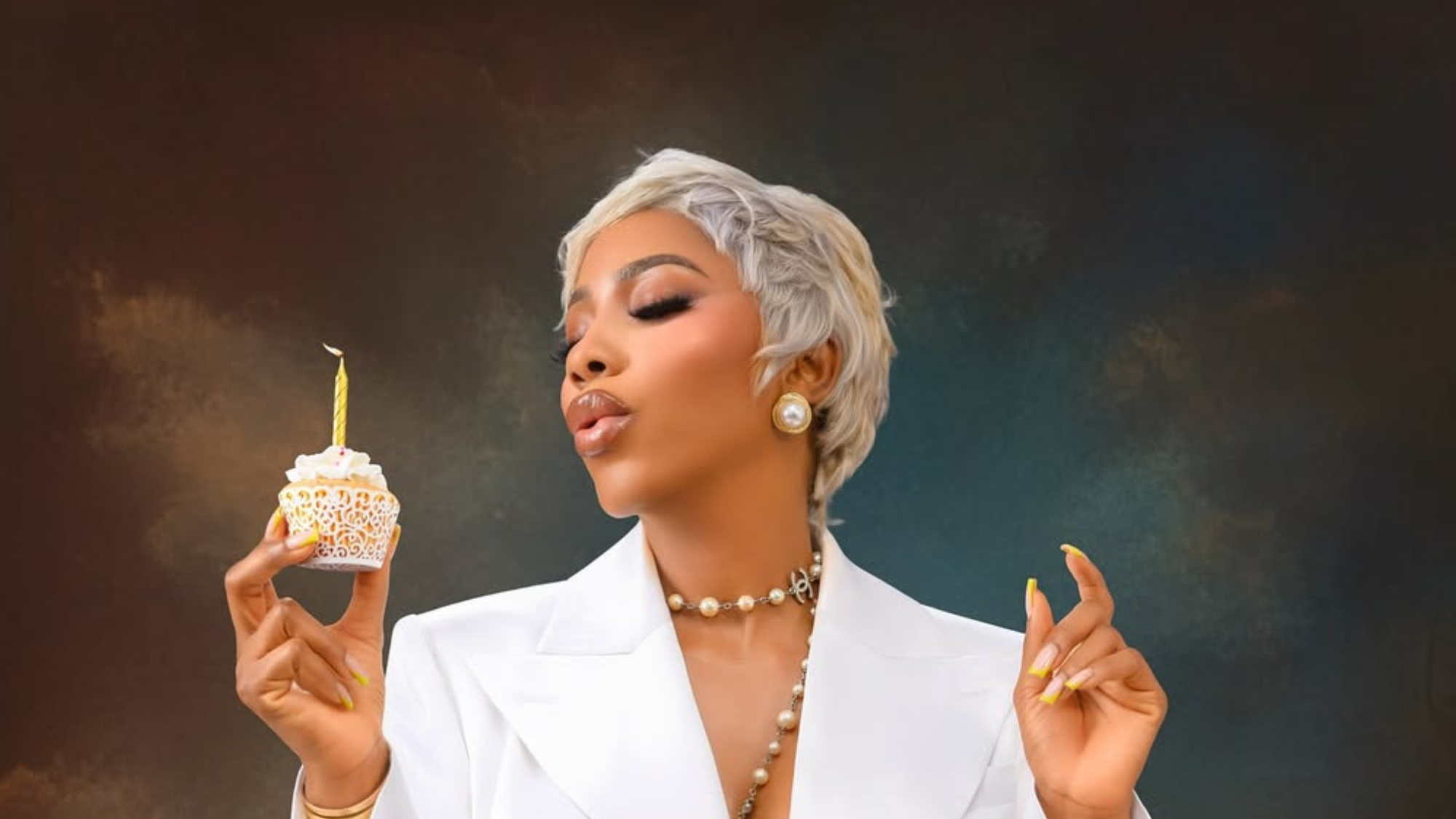 Mercy Eke Celebrates Her Birthday in Mai Atafo And Pearls