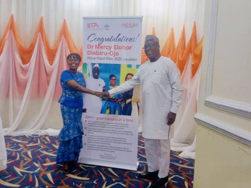 IITA Honours 2025 African Food Prize Laureate Diebiru-Ojo