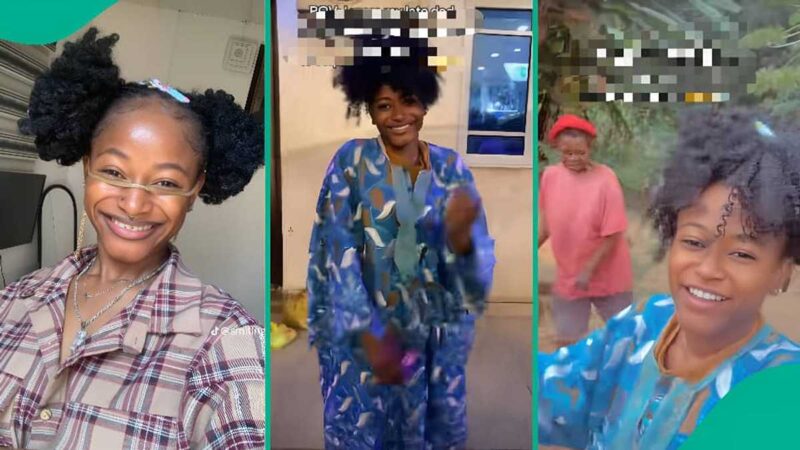 “From Abuja to Enugu”: Nigerian Lady Travels in Late Dad’s Outfit to Surprise Mother, Video Trends