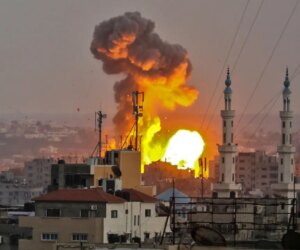 Israel escalates Gaza bombardment as defence minister declares “Gaza is burning”
