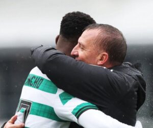 Three in a row: Kelechi Iheanacho makes big point to Brendan Rodgers with goal in Celtic draw against Crvenda Zvezda