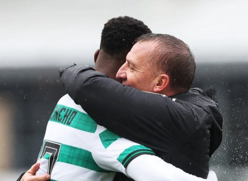 Three in a row: Kelechi Iheanacho makes big point to Brendan Rodgers with goal in Celtic draw against Crvenda Zvezda
