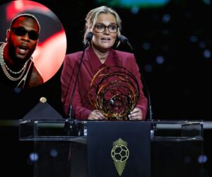 Challenge accepted: Burna boy sends message to English coach who beat Justine Madugu to Johan Cruyff Award