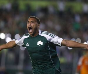 Cyriel Dessers reacts to great goalscoring start with Panathinaikos