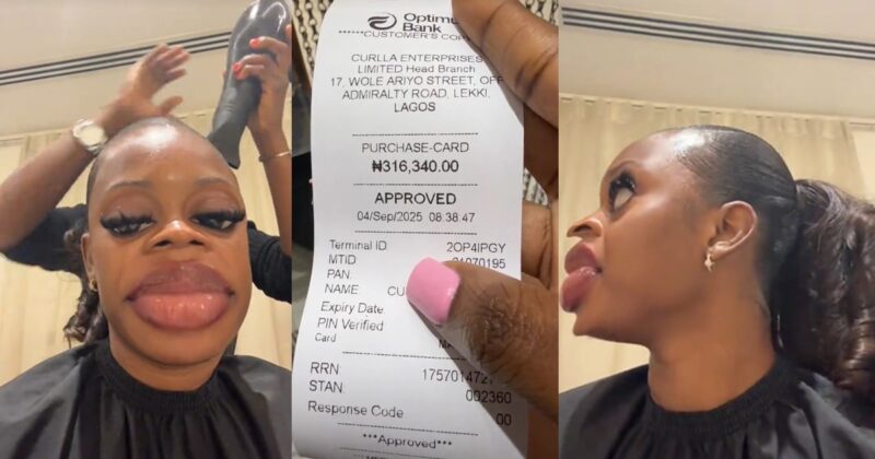 Woman sparks reactions online after revealing the outrageous amount of money she paid for a basic hairstyle (WATCH)