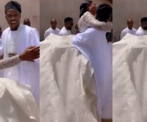 “I am my brother’s best friend” – Bride shares adorable moments with her sibling as he lifts her on her wedding day (VIDEO)