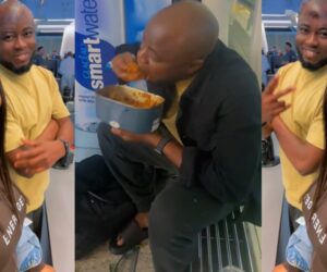 “Airport hassle” – Lady shares her husband’s dramatic action after being asked to throw away a food at the Airport because it had liquid on it.