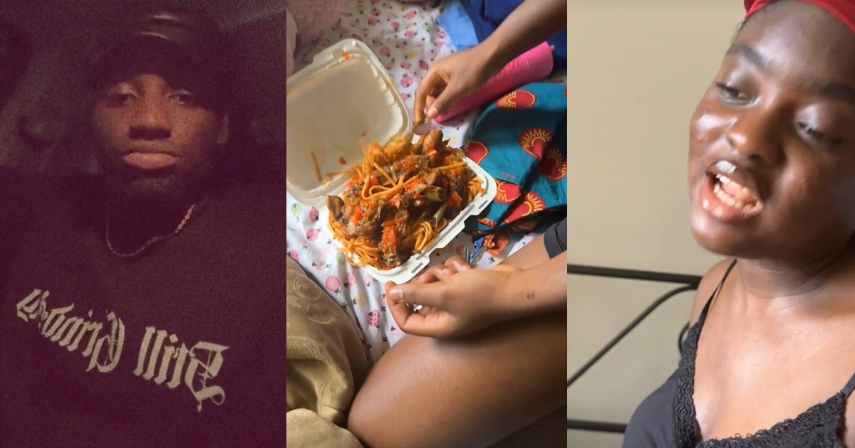 Hilarious moment man catches his sister feasting on a $20 plate of food after they both agreed they were broke (VIDEO)