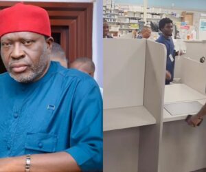 Kanayo pays surprise visit to son in America, melts hearts online