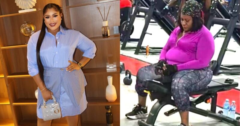 Nkechi Blessing reacts angrily as gym photo of her leaks online